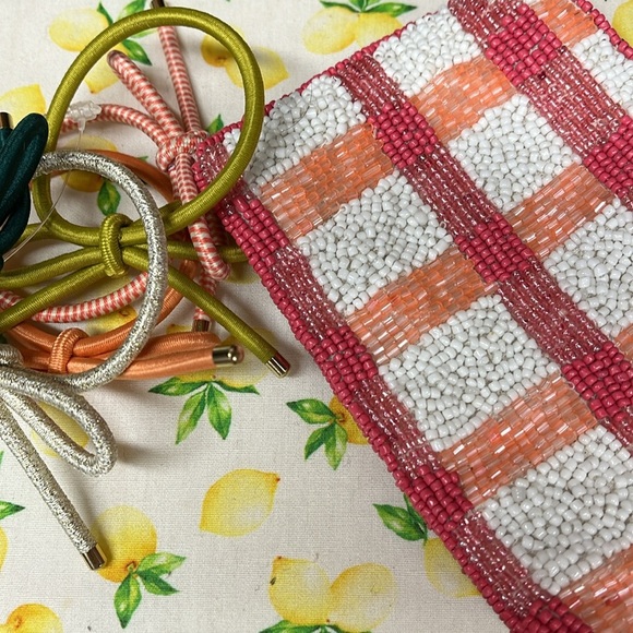 Anthropologie Watermelon Icon Coin Purse And Hair ties Bundle “ read” - Picture 4 of 5